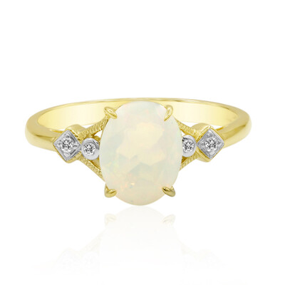 Anello in oro con Opale di Welo (Adela Gold)