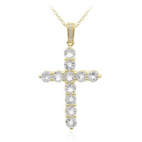 Collana in argento con Topazio Bianco
