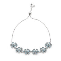 Bracciale in argento con Topazio Blu Cielo