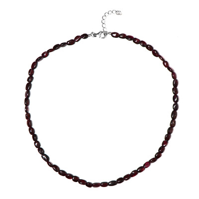 Collana in argento con Rodolite