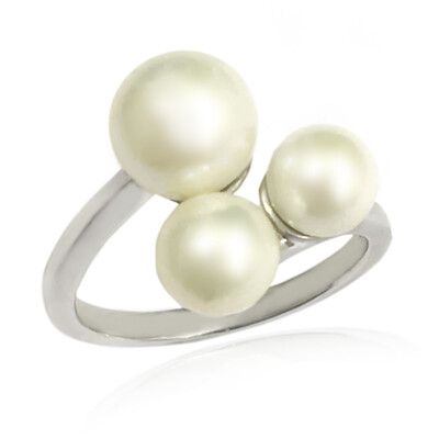 Anello in argento con Perla di Acqua Dolce