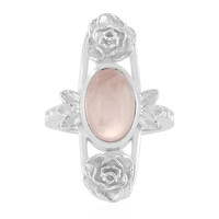 Anello in argento con Quarzo Rosa