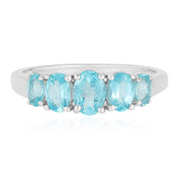 Anello in argento con Apatite Blu