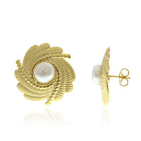 Orecchini in argento con Perla d'Acqua Dolce Bianca (Joias do Paraíso)