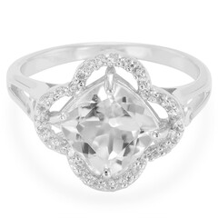 Anello in argento con Goshenite