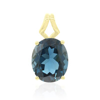 Ciondolo in oro con Topazio Blu Londra (Tenner Diniz)