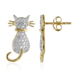 Orecchini in argento con Diamante I3 (I)