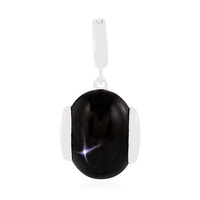 Ciondolo in argento con Diopside Stellato d'India