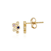 Orecchini in argento con Zaffiro Blu
