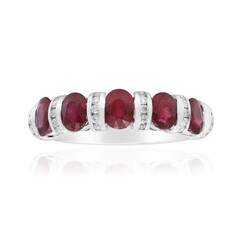 Anello in oro con Rubino Mozambico AAA (CIRARI)