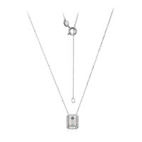 Collana in argento con Topazio Bianco
