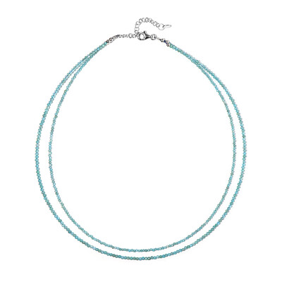 Collana in argento con Apatite Blu Neon