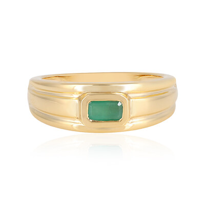 Anello in argento con Smeraldo Brasiliano