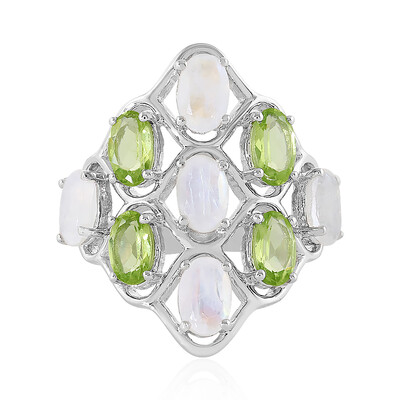 Anello in argento con Peridoto Arizona