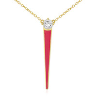 Collana in argento con Topazio Bianco