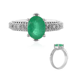 Anello in argento con Smeraldo Etiope