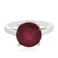 Anello in argento con Rubino del Madagascar