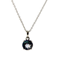 Collana in argento con Topazio Nettuno