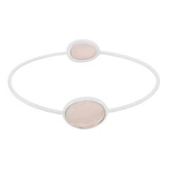 Bracciale in argento con Quarzo Rosa