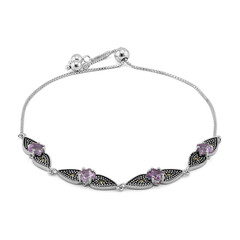 Bracciale in argento con Ametista