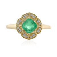 Anello in oro con Smeraldo Etiope