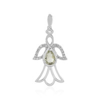 Ciondolo in argento con Ametista Verde