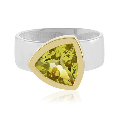 Anello in argento con Quarzo Limone