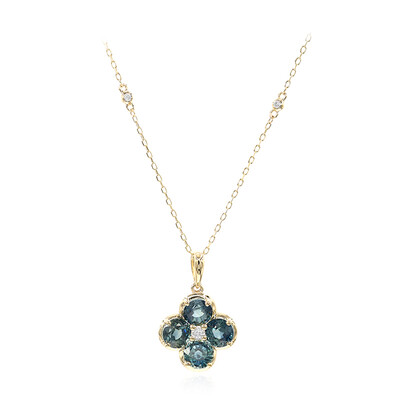 Collana in oro con Zaffiro Petrolio (CIRARI)
