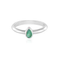 Anello in argento con Smeraldo Brasiliano