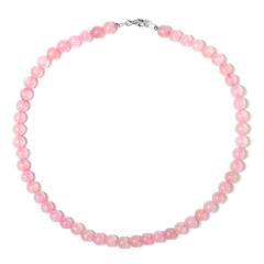Collana in argento con Quarzo Rosa