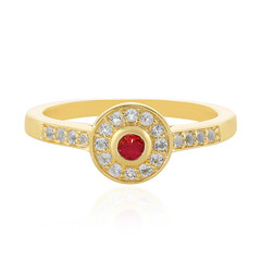 Anello in argento con Spinello Rosso