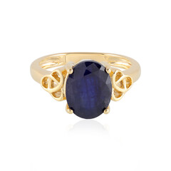 Anello in argento con Zaffiro Blu del Madagascar