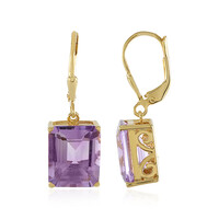 Orecchini in argento con Ametista Rose de France