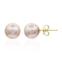 Orecchini in argento con Perla Ming Rosa (TPC)