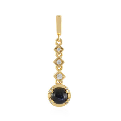 Ciondolo in argento con Diopside Stellato d'India