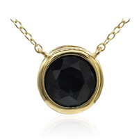 Collana in argento con Zaffiro Nero