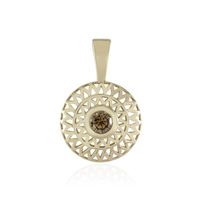 Ciondolo in oro con Diamante Champagne I2 (Ornaments by de Melo)