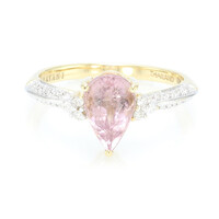 Anello in oro con Tormalina Rosa Cuprian (AMAYANI)