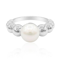 Anello in argento con Perla di Acqua Dolce (TPC)