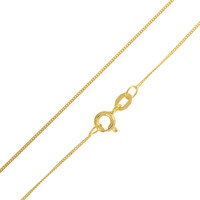 Catenina groumette in oro giallo  - 45 cm - 1 g