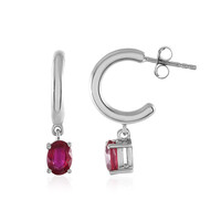 Orecchini in argento con Rubino Bemainty
