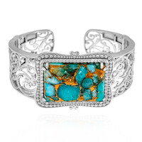Bracciale in argento con Mosaico in Amazzonite (Dallas Prince Designs)