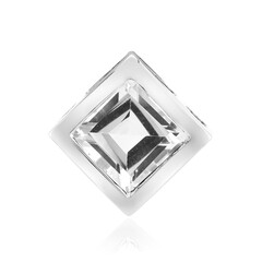 Ciondolo in argento con Topazio Bianco