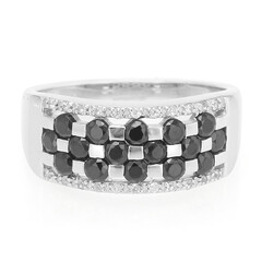 Anello in argento con Spinello Nero
