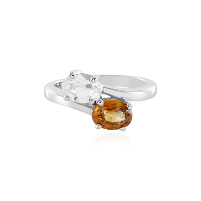 Anello in argento con Zircone Mandarino