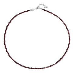 Collana in argento con Granato Magenta