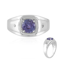 Anello da uomo in argento con Tanzanite