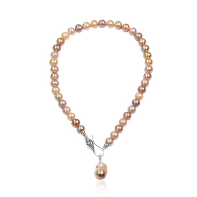 Collana in argento con Perla di Acqua Dolce (TPC)