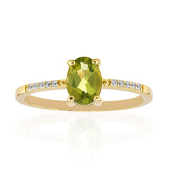 Anello in argento con Peridoto della Birmania