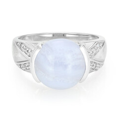 Anello da uomo in argento con Agata Blue Lace